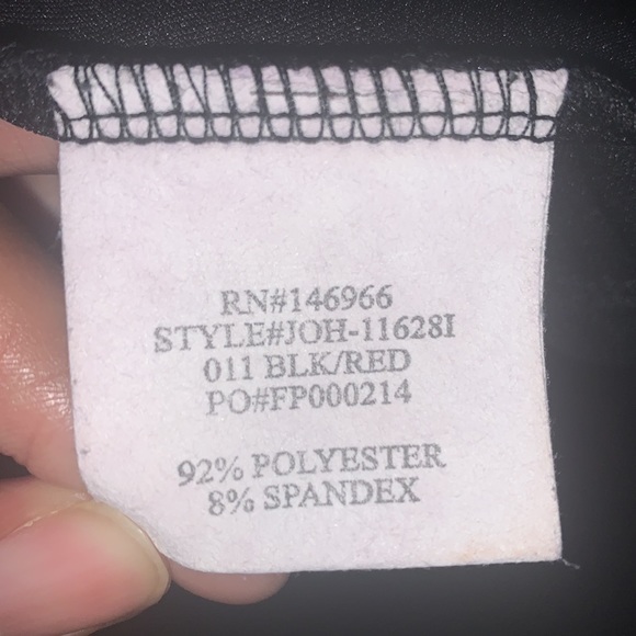 Formal Red & Black Dress - Picture 4 of 4